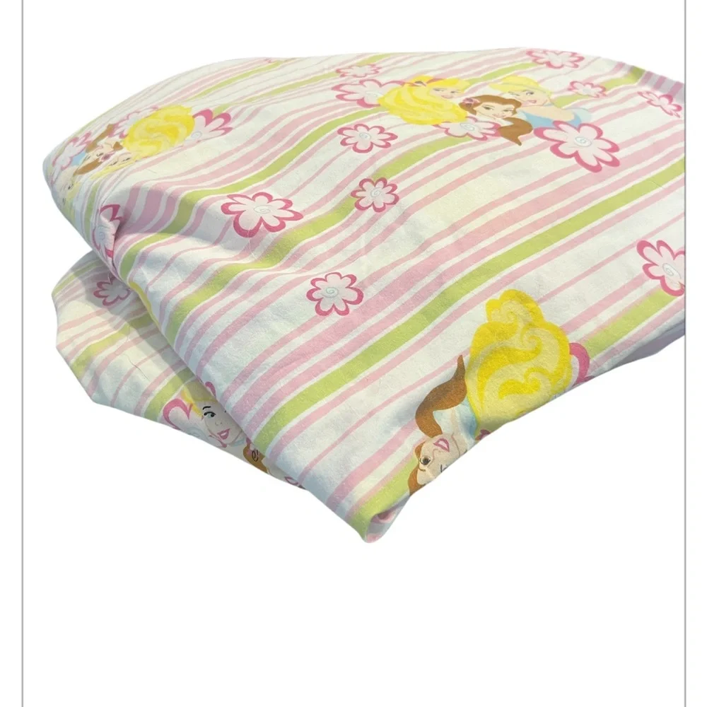 Vintage Standard  three Princess Characters Kids' Sheet Set  Disney rare